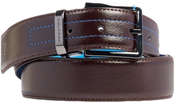 Ремень мужской Piquadro Belts CU6967B2/MO 125х3.5см темно-коричневый/синий натур.кожа