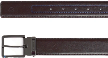 Ремень мужской Piquadro Belts CU6967B2/MO 125х3.5см темно-коричневый/синий натур.кожа