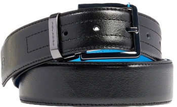 Ремень мужской Piquadro Belts CU6967B2/N 125х3.5см черный натур.кожа