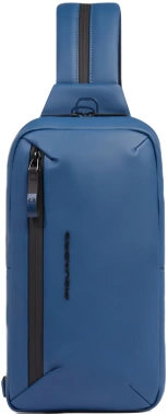 Рюкзак слинг Piquadro C20W CA6466C2OW/AV серо-голубой полиуретан