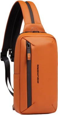 Рюкзак слинг Piquadro C20W CA6466C2OW/CU оранжевый полиуретан