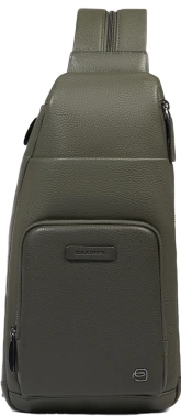Рюкзак слинг Piquadro Modus Special CA5577MOS/VEVE оливковый кожа