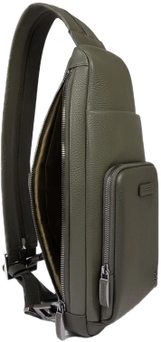 Рюкзак слинг Piquadro Modus Special CA5577MOS/VEVE оливковый кожа