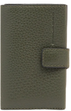 Чехол для кредитных карт Piquadro Modus Special PP5649MOSR/VEVE оливковый металл/натур.кожа