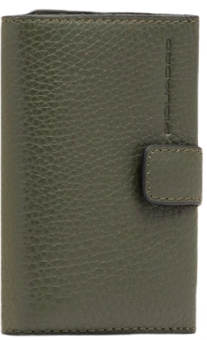 Чехол для кредитных карт Piquadro Modus Special PP5649MOSR/VEVE оливковый металл/натур.кожа