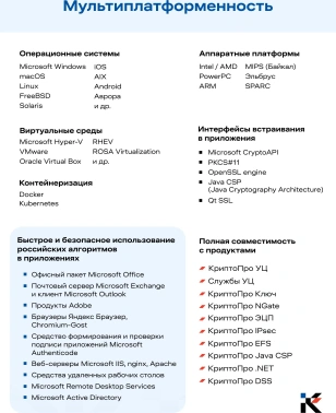 Ключ активации КриптоПро CSP версии 5.0 на 1 р.м., бесср. (CRYPTOPRO-CSP50-1WS)