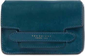 Сумка кросс-боди женская The Bridge Lucrezia 04121401/00J бирюзовая натур.кожа