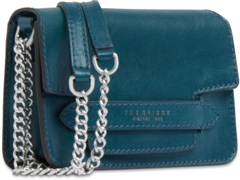 Сумка кросс-боди женская The Bridge Lucrezia 04121401/00J бирюзовая натур.кожа