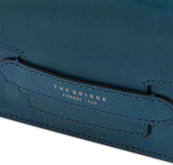 Сумка кросс-боди женская The Bridge Lucrezia 04121401/00J бирюзовая натур.кожа