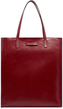 Сумка шоппер женская The Bridge Mirra 04130401/00D малиновая натур.кожа