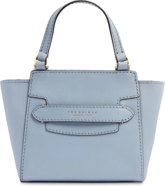 Сумка женская The Bridge Lucrezia 04190601/00A голубая натур.кожа