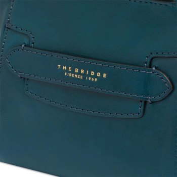 Сумка женская The Bridge Lucrezia 04190601/00E бирюзовая натур.кожа