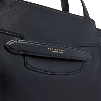 Сумка шоппер женская The Bridge Lucrezia 04191601/30 черная натур.кожа