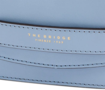 Сумка кросс-боди женская The Bridge Lucrezia 04192001/00A голубая натур.кожа