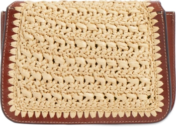 Сумка кросс-боди женская The Bridge Lucrezia Wow 041920KW/14 коричневая/бежевая натур.кожа/рафия