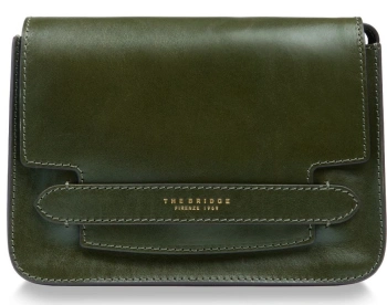 Сумка кросс-боди женская The Bridge Lucrezia 04193001/00C тимьяновая натур.кожа