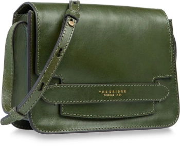 Сумка кросс-боди женская The Bridge Lucrezia 04193001/00C тимьяновая натур.кожа