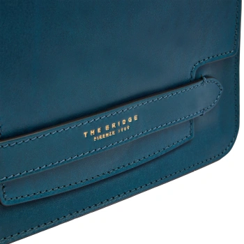 Сумка кросс-боди женская The Bridge Lucrezia 04193001/00E морская волна натур.кожа