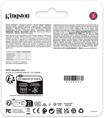 Флеш Диск Kingston 256GB DataTraveler Duo G2