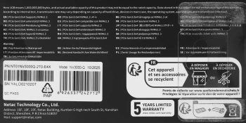 Накопитель SSD Netac PCIe 3.0 x4 2TB NT01NV3000Q-2T0-E4X