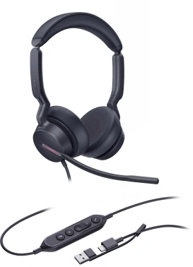 Гарнитура проводная Yealink UH46 Dual UC USB-C/A