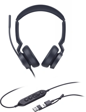 Гарнитура проводная Yealink UH46 Dual UC USB-C/A