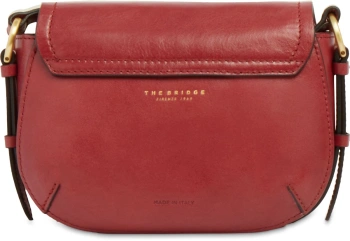 Сумка кросс-боди женская The Bridge Federica 04210401/00D малиновая натур.кожа