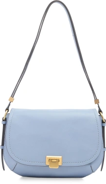 Сумка кросс-боди женская The Bridge Federica 04211401/00A голубая натур.кожа
