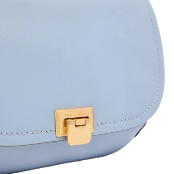 Сумка кросс-боди женская The Bridge Federica 04211401/00A голубая натур.кожа