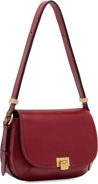 Сумка кросс-боди женская The Bridge Federica 04211401/00D малиновая натур.кожа