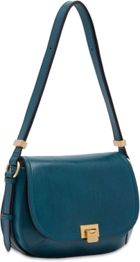 Сумка кросс-боди женская The Bridge Federica 04211401/00E морская волна натур.кожа