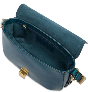 Сумка кросс-боди женская The Bridge Federica 04211401/00E морская волна натур.кожа