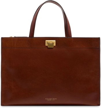 Сумка тоут женская The Bridge Leila 04210601/14 коричневая натур.кожа