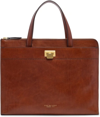 Деловая сумка женская The Bridge Leila 04211601/14 коричневая натур.кожа