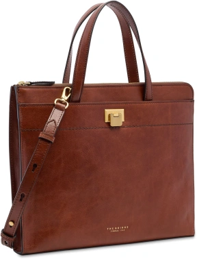 Деловая сумка женская The Bridge Leila 04211601/14 коричневая натур.кожа