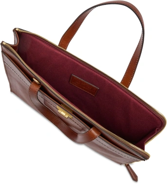 Деловая сумка женская The Bridge Leila 04211601/14 коричневая натур.кожа