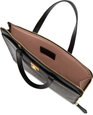 Деловая сумка женская The Bridge Leila 04211601/30 черная натур.кожа