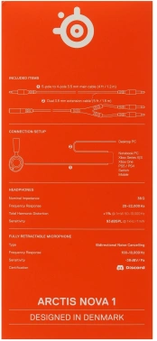 Наушники с микрофоном Steelseries Arctis Nova 1