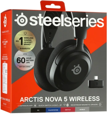 Наушники с микрофоном Steelseries Arctis Nova 5