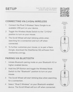 Мышь Steelseries Rival WL Gen 2