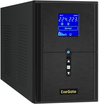 Источник бесперебойного питания Exegate SineTower SN-2000.LCD.AVR.3SH.1C13.RJ.USB
