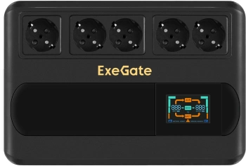 Источник бесперебойного питания Exegate Neo Smart BU-600.LCD.AVR.5SH
