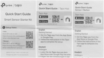 Комплект безопасность и защита TP-Link  Tapo T30 KIT