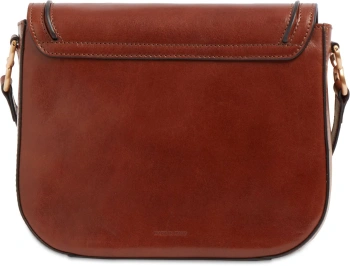 Сумка кросс-боди женская The Bridge Luce 04230601/14 коричневая натур.кожа