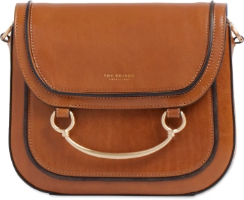 Сумка кросс-боди женская The Bridge Luce 04230601/15 коньячная натур.кожа