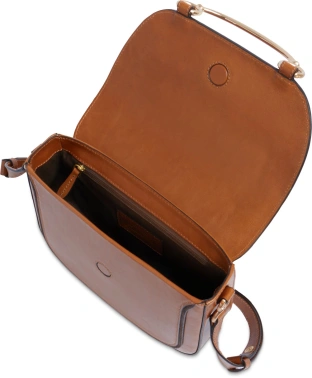 Сумка кросс-боди женская The Bridge Luce 04230601/15 коньячная натур.кожа