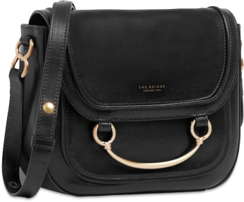 Сумка кросс-боди женская The Bridge Luce 04230601/30 черная натур.кожа