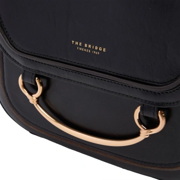 Сумка кросс-боди женская The Bridge Luce 04230601/30 черная натур.кожа