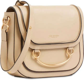 Сумка кросс-боди женская The Bridge Luce 04230601/TH бежевая натур.кожа