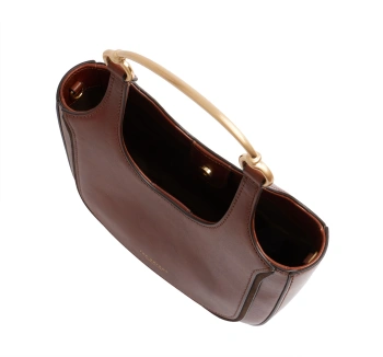 Сумка хобо женская The Bridge Luce 04231601/14 коричневая натур.кожа